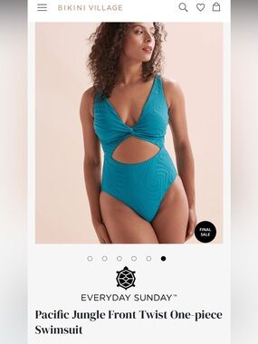 Everyday Sunday Twist Cutout One-Piece Swimsuit
